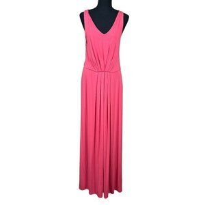 Cynthia Rowley Pink Long Maxi Pockets Sleeveless Dress Size L